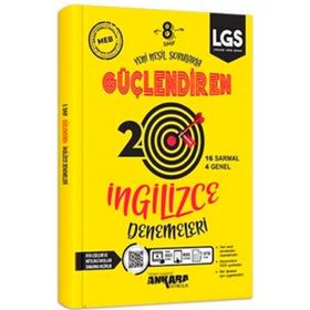 8. Sınıf LGS İngilizce 20 Güçlendiren Denemeleri-Ankara Yayıncılık