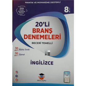 8. Sınıf LGS İngilizce 20'li Branş Denemeleri Zeka Küpü Yayınları