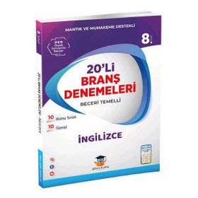 8. Sınıf LGS İngilizce 20'li Branş Denemeleri Zeka Küpü Yayınları