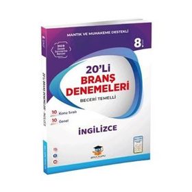 8. Sınıf LGS İngilizce 20'li Branş Denemeleri Zeka Küpü Yayınları