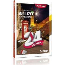 8. Sınıf LGS İngilizce 24 Adımda Özel Konu Anlatımlı Soru Bankası Sınav Yayınları