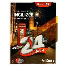 8. Sınıf LGS İngilizce 24 Adımda Özel Konu Anlatımlı Soru Bankası Sınav Yayınları