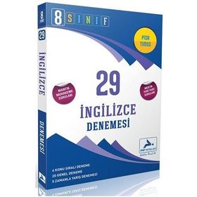 8. Sınıf LGS İngilizce 29 Deneme-PRF Paraf Yayınları