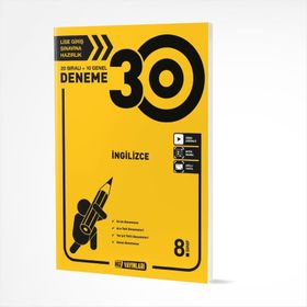 8. Sınıf Lgs İngilizce 30 Çözümlü Föy Deneme-Yanıt Yayınları