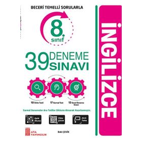 8. Sınıf LGS İngilizce 39 Deneme Sınavı - Ata Yayınları