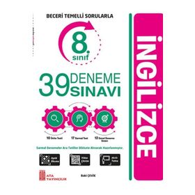 8. Sınıf LGS İngilizce 39 Deneme Sınavı - Ata Yayınları
