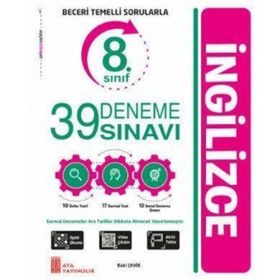 8. Sınıf LGS İngilizce 39 Deneme Sınavı - Ata Yayınları