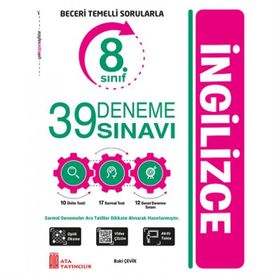8. Sınıf LGS İngilizce 39 Deneme Sınavı - Ata Yayınları