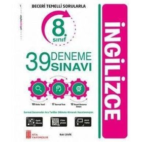 8. Sınıf LGS İngilizce 39 Deneme Sınavı - Ata Yayınları