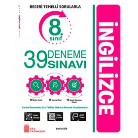 8. Sınıf LGS İngilizce 39 Deneme Sınavı - Ata Yayınları