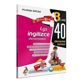 8. Sınıf LGS İngilizce 40 Deneme Çanta Yayınları