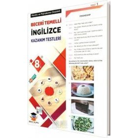 8. Sınıf LGS İngilizce Beceri Temelli Kazanım Testleri Zeka Küpü Yayınları