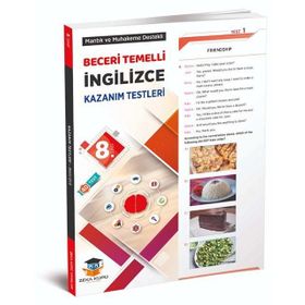 8. Sınıf LGS İngilizce Beceri Temelli Kazanım Testleri Zeka Küpü Yayınları