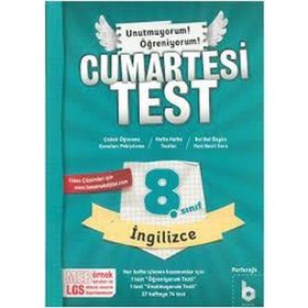 8. Sınıf LGS İngilizce Cumartesi Test Basamak Yayınları