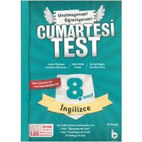 8. Sınıf LGS İngilizce Cumartesi Test Basamak Yayınları