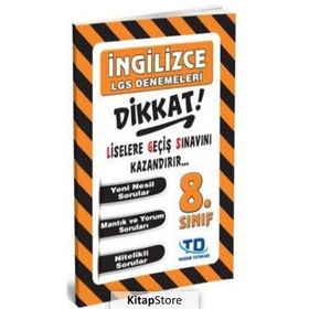 8. Sınıf LGS İngilizce Denemeleri Tekiz Yayıncılık