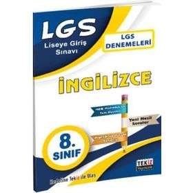 8. Sınıf LGS İngilizce Denemeleri Tekiz Yayıncılık