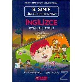 8. Sınıf LGS İngilizce Konu Özetli Soru Bankası Sonuç Yayınları