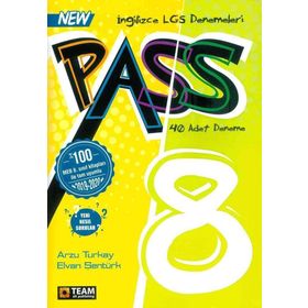 8. Sınıf LGS İngilizce Pass 40 Adet Deneme Team-Elt Publishing