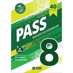 8. Sınıf LGS İngilizce Pass 40 Adet Deneme Team-Elt Publishing