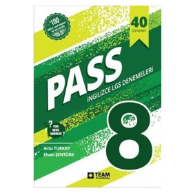 8. Sınıf LGS İngilizce Pass 40 Adet Deneme Team-Elt Publishing