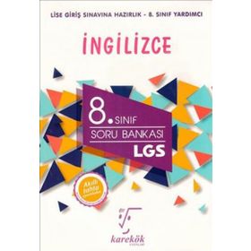8. Sınıf LGS İngilizce Soru Bankası Karekök Yayınları