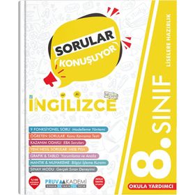 8. Sınıf LGS İngilizce Sorular Konuşuyor Soru Bankası-Pruva Yayınları