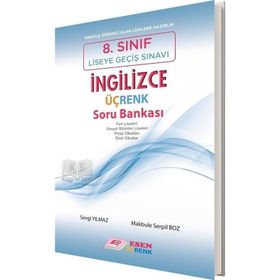 8. Sınıf LGS İngilizce Üçrenk Soru Bankası Esen Üçrenk Yayınları