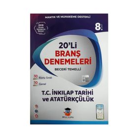 8.Sınıf LGS İnkilap Tarihi 20li Branş Denemeleri Zeka Küpü Yayınları