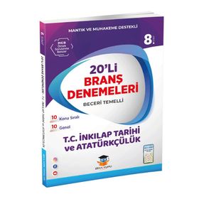 8.Sınıf LGS İnkilap Tarihi 20li Branş Denemeleri Zeka Küpü Yayınları