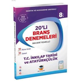 8.Sınıf LGS İnkilap Tarihi 20li Branş Denemeleri Zeka Küpü Yayınları
