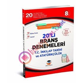 8.Sınıf LGS İnkilap Tarihi 20li Branş Denemeleri Zeka Küpü Yayınları