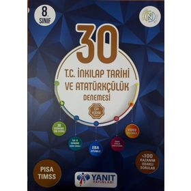 8. Sınıf Lgs İnkılap Tarihi 30 Çözümlü Çek Kopar Deneme-Yanıt Yayınları