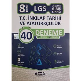 8. Sınıf Lgs İnkılap Tarihi 40 Deneme-Azza Yayıncılık