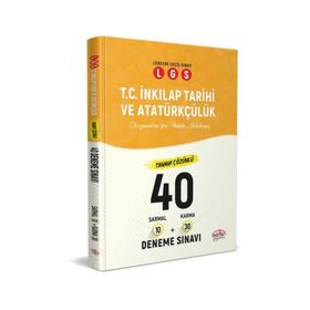 8. Sınıf LGS İnkılap Tarihi 40 Deneme Sınavı Editör Yayınları