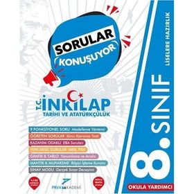 8. Sınıf Lgs İnkılap Tarihi Sorular Konuşuyor Soru Bankası-Pruva Akademi Yayınları