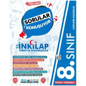 8. Sınıf Lgs İnkılap Tarihi Sorular Konuşuyor Soru Bankası-Pruva Akademi Yayınları