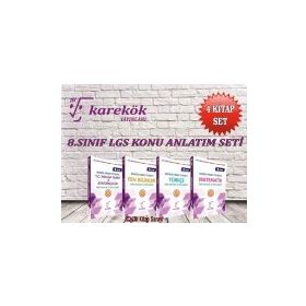 8. Sınıf LGS Konu Anlatımlı Set 4 Kitap Karekök Yayınları