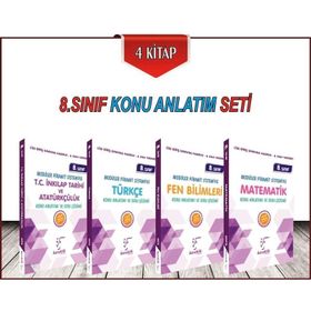 8. Sınıf LGS Konu Anlatımlı Set 4 Kitap Karekök Yayınları