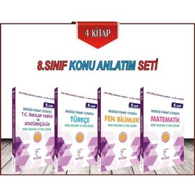 8. Sınıf LGS Konu Anlatımlı Set 4 Kitap Karekök Yayınları