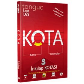 8. Sınıf LGS Kota Konu Taramaları İnkılap Tarihi Kotası Tonguç Akademi Yayınları