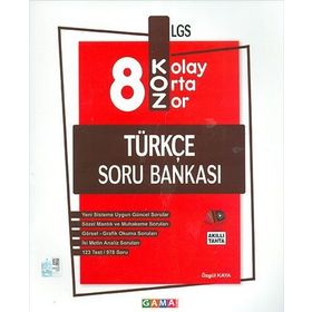 8. Sınıf LGS Koz Türkçe Soru Bankası-Gama Yayınları