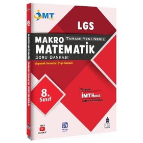 8. Sınıf LGS Makro Matematik Tamamı Yeni Nesil Soru Bankası İMT Hoca Yayınları
