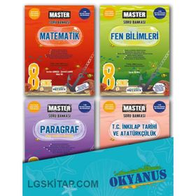 8. Sınıf Lgs Master 4'lü Soru Bankası Seti-Okyanus Yayınları