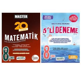 8.Sınıf LGS Master Matematik Deneme ve 5li Genel Deneme 2020 Okyanus Yayınları