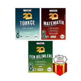 8. Sınıf LGS Master Türkçe Matematik Fen Bilimleri 20'li Deneme Seti Okyanus Yayınları