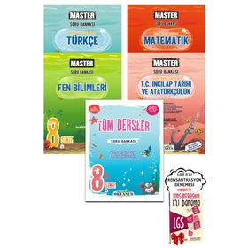 8. Sınıf LGS Master Türkçe Matematik Fen İnkılap ve Tüm Dersler Soru Bankası Seti Okyanus Yayınları