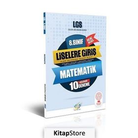 8. Sınıf LGS Matematik 10 Çözümlü Deneme Kollektif FDD Yayınları