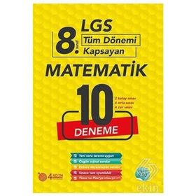 8. Sınıf LGS Matematik 10 Çözümlü Deneme Kollektif FDD Yayınları