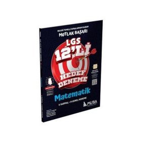 8. Sınıf LGS Matematik 12'li Hedef Deneme - Muba Yayınları
